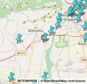 Mappa Via Rizzi, 36055 Nove VI, Italia (6.4735)