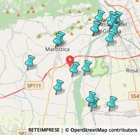 Mappa Via Rizzi, 36055 Nove VI, Italia (4.58778)