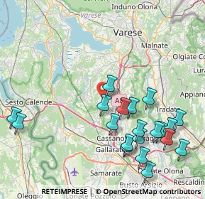 Mappa Via Roma, 21040 Sumirago VA, Italia (9.2835)