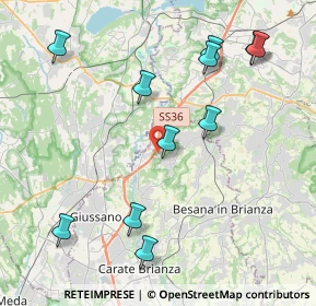 Mappa Via Alessandro Manzoni, 20836 Briosco MB, Italia (4.57364)