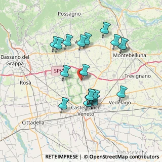 Mappa Via C. Battisti, 31039 Riese Pio X TV, Italia (6.95474)