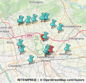 Mappa 31039 Riese Pio X TV, Italia (7.11471)