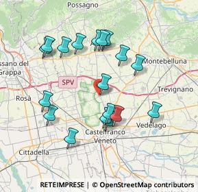 Mappa 31039 Riese Pio X TV, Italia (7.09833)