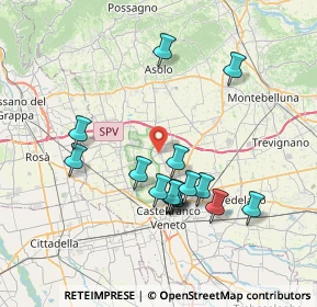 Mappa 31039 Riese Pio X TV, Italia (6.90333)