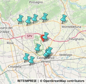 Mappa 31039 Riese Pio X TV, Italia (7.05417)
