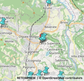 Mappa Via Trento, 23885 Calco LC, Italia (2.81273)