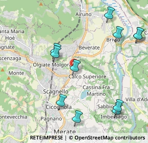 Mappa Via Trento, 23885 Calco LC, Italia (2.45)