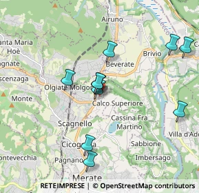 Mappa Via Trento, 23885 Calco LC, Italia (1.70091)