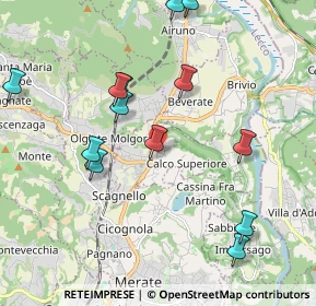 Mappa Via Trento, 23885 Calco LC, Italia (2.32429)