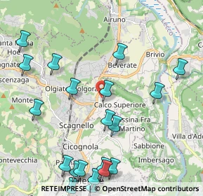 Mappa Via Trento, 23885 Calco LC, Italia (2.6575)