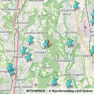 Mappa Via S. Remigio, 21040 Carnago VA, Italia (3.27077)