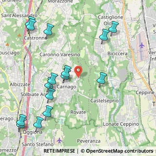 Mappa Via S. Remigio, 21040 Carnago VA, Italia (2.62133)