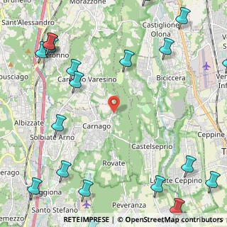 Mappa Via S. Remigio, 21040 Carnago VA, Italia (3.4475)