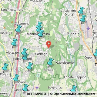 Mappa Via S. Remigio, 21040 Carnago VA, Italia (3.11125)