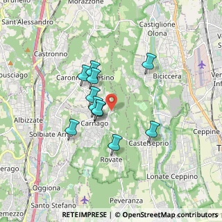 Mappa Via S. Remigio, 21040 Carnago VA, Italia (1.33636)