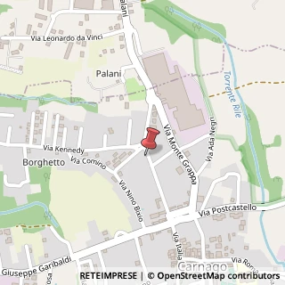 Mappa Via Vittorio Veneto, 27, 21040 Carnago, Varese (Lombardia)