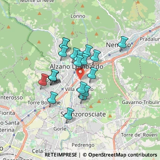 Mappa Via A. de Gasperi, 24020 Villa di Serio BG, Italia (1.3875)