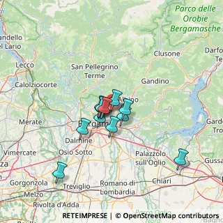 Mappa Via A. de Gasperi, 24020 Villa di Serio BG, Italia (9.2625)