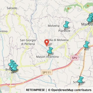 Mappa Via Costavernese, 36060 Mason vicentino VI, Italia (3.68)