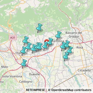 Mappa Via Costavernese, 36060 Mason vicentino VI, Italia (6.292)
