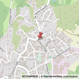 Mappa Via Monte Grappa, 14, 23897 Viganò, Lecco (Lombardia)