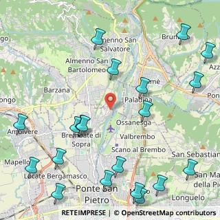 Mappa Via alle Cave, 24030 Brembate di sopra BG, Italia (2.942)