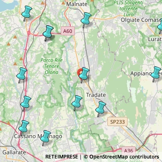 Mappa Via Luigi Galvani, 21040 Venegono Inferiore VA, Italia (6.42643)
