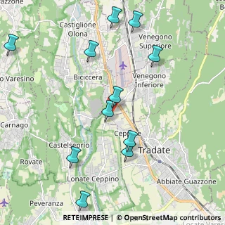 Mappa Via Luigi Galvani, 21040 Venegono Inferiore VA, Italia (2.36273)
