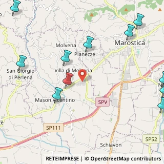 Mappa Via del Progresso, 36060 Molvena VI, Italia (3.06818)