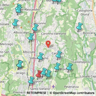 Mappa Via Lazzaretto, 21040 Carnago VA, Italia (3.087)