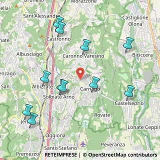 Mappa Via J.F. Kennedy, 21040 Carnago VA, Italia (2.30273)