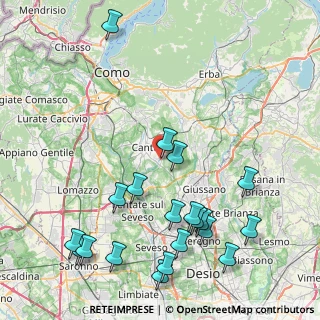 Mappa Via della Selva, 22063 Cantù CO, Italia (10.22)