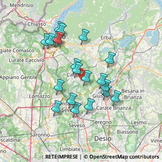 Mappa Via della Selva, 22063 Cantù CO, Italia (6.913)