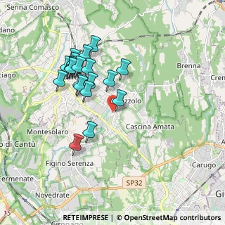 Mappa Via della Selva, 22063 Cantù CO, Italia (1.719)