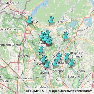 Mappa Via Baracca Francesco, 22063 Cantù CO, Italia (5.40278)