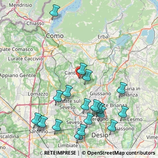 Mappa Via Baracca Francesco, 22063 Cantù CO, Italia (10.213)