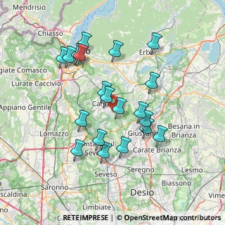 Mappa Via Baracca Francesco, 22063 Cantù CO, Italia (6.922)