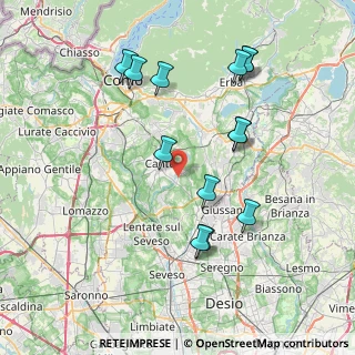 Mappa Via Baracca Francesco, 22063 Cantù CO, Italia (7.89615)