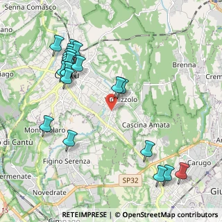 Mappa Via Baracca Francesco, 22063 Cantù CO, Italia (2.352)