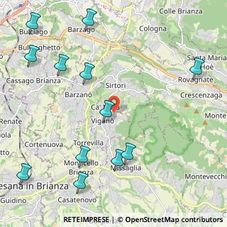 Mappa Via Alcide de Gasperi, 23897 Viganò LC, Italia (2.7875)