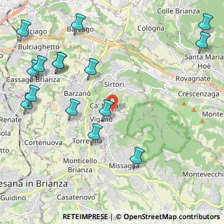 Mappa Via Alcide de Gasperi, 23897 Viganò LC, Italia (2.788)