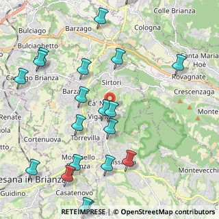 Mappa Via Alcide de Gasperi, 23897 Viganò LC, Italia (2.662)
