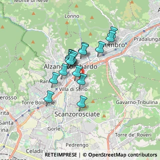 Mappa Via Gioacchino Rossini, 24020 Villa di Serio BG, Italia (1.26882)