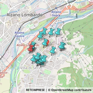 Mappa Via Glera, 24020 Villa di Serio BG, Italia (0.3665)