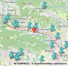 Mappa Via Aldo Moro, 24030 Ambivere BG, Italia (3.011)