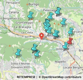 Mappa Via Aldo Moro, 24030 Ambivere BG, Italia (1.7355)