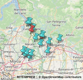 Mappa Via Aldo Moro, 24030 Ambivere BG, Italia (11.33375)