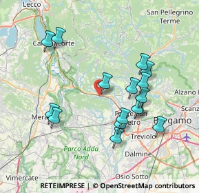 Mappa Via Aldo Moro, 24030 Ambivere BG, Italia (7.2475)