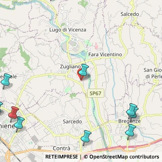 Mappa Via Calcara, 36030 Zugliano VI, Italia (3.75182)