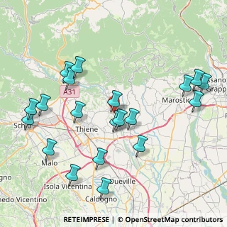 Mappa Via Calcara, 36030 Zugliano VI, Italia (9.055)
